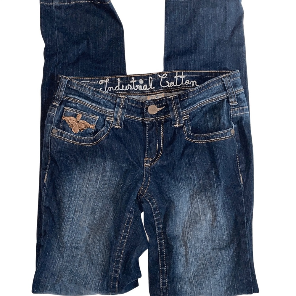 Industrial Cotton Jeans, 7, Blue